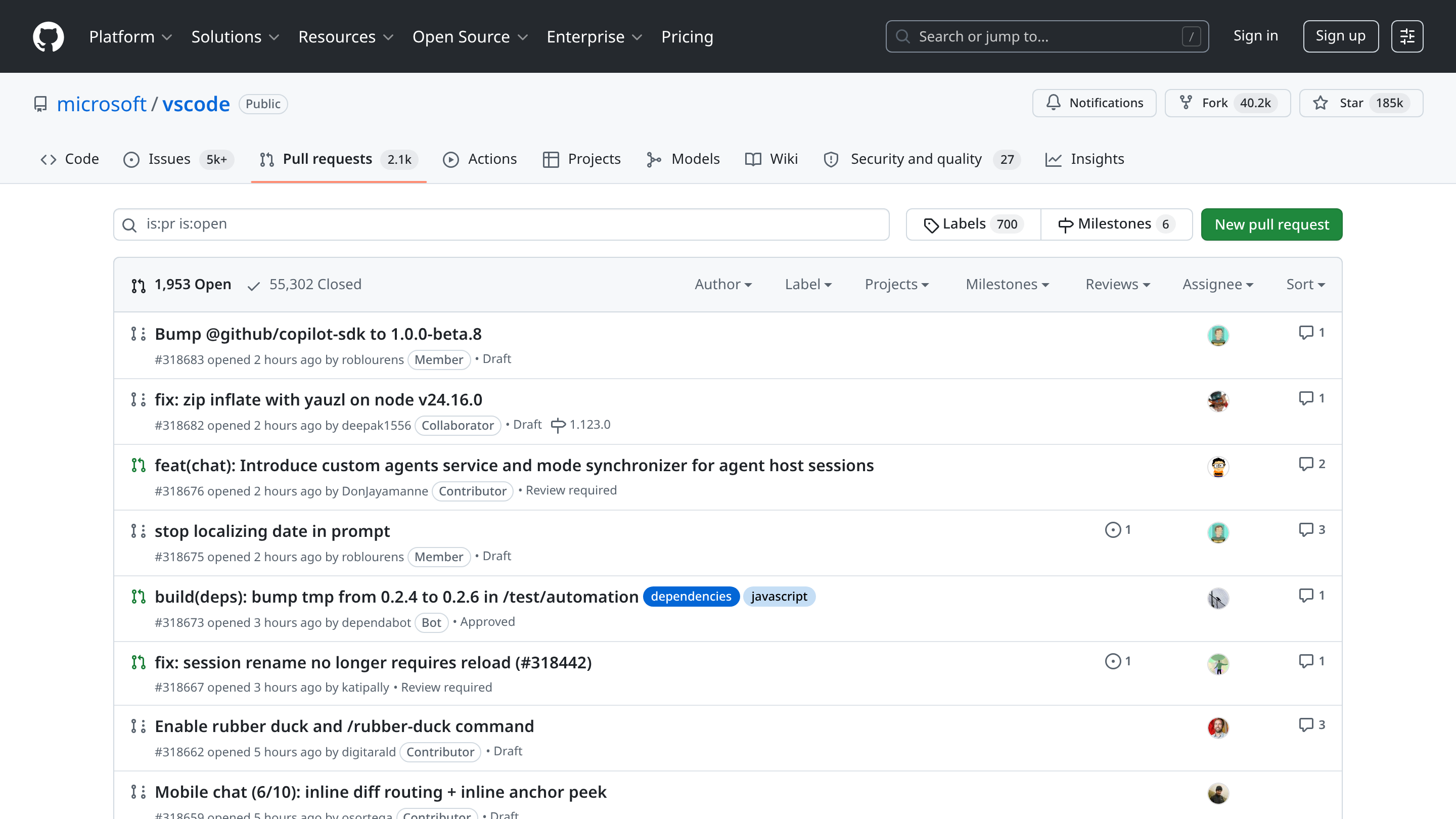 Branches and pull requests: experiment safely, publish deliberately.